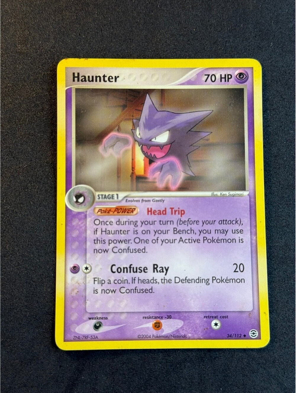 Haunter - EX Team Rocket Returns - 34/112 - Rare Holo Fire red & leaf green